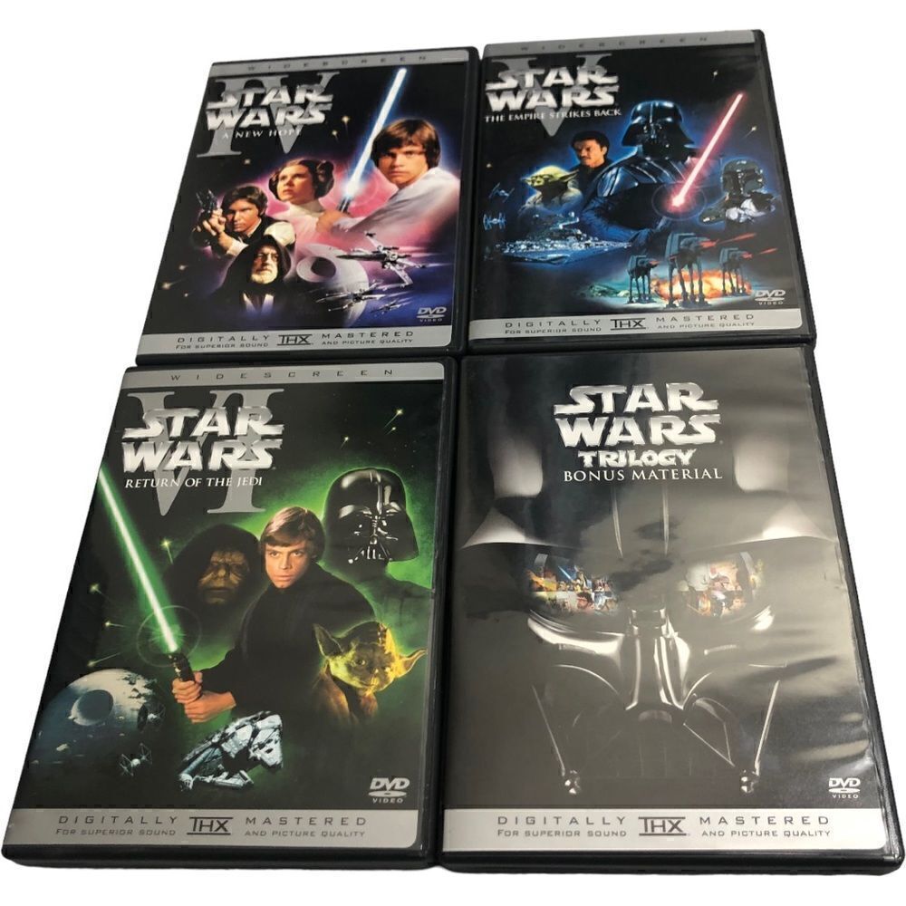 Star Wars 4-Disc DVD Trilogy Box Set - Picture 3 of 13